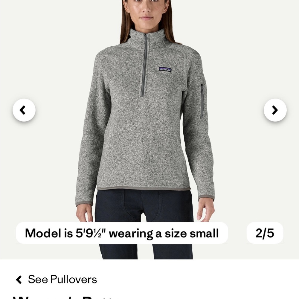NWOT Patagonia Quarter-Zip Pullover